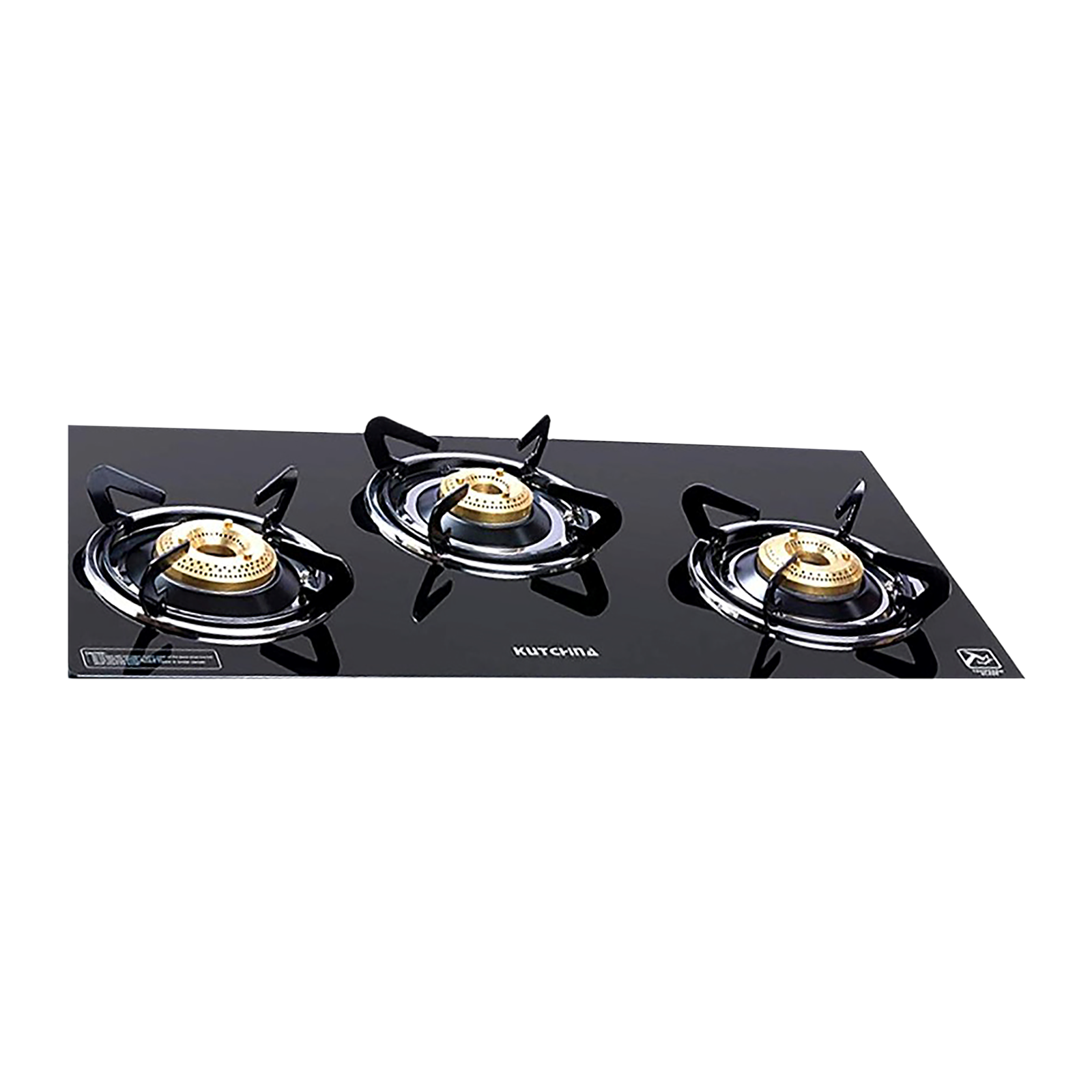 Buy Kutchina Vetro Eco 3B Tempered Glass Top 3 Burner Manual Gas Stove